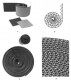 Production of rolled metal strip coated with catalytic support on one or both sides